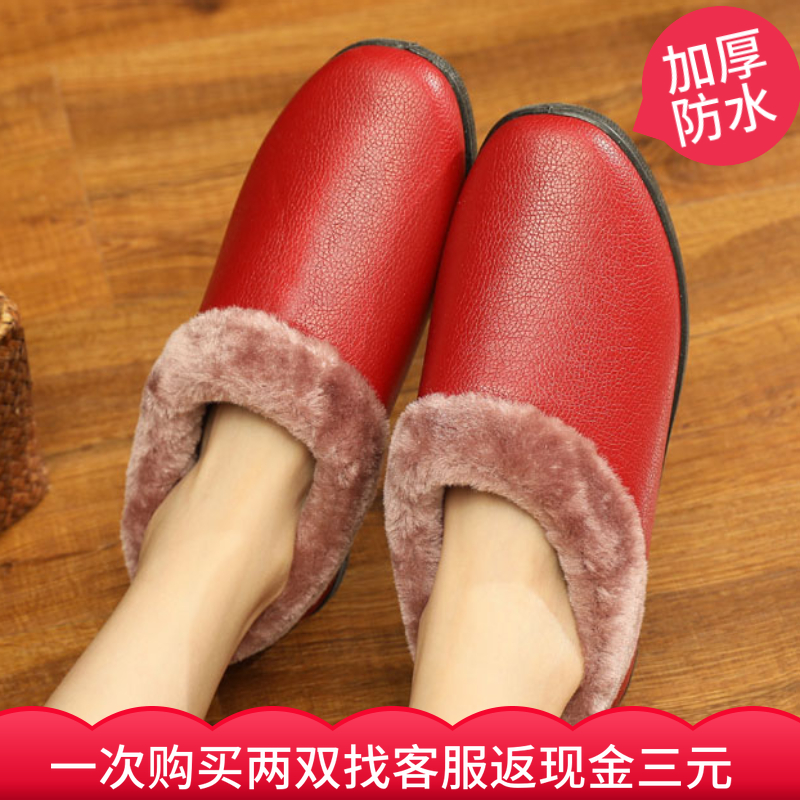 老北京布鞋加绒加厚棉靴软底