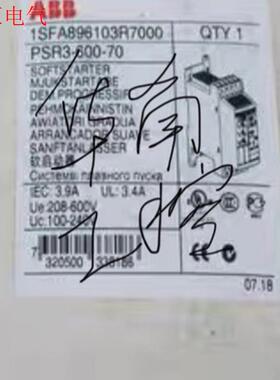 ABB软启动PSR3-600-70 1SFA896103R7(议价)