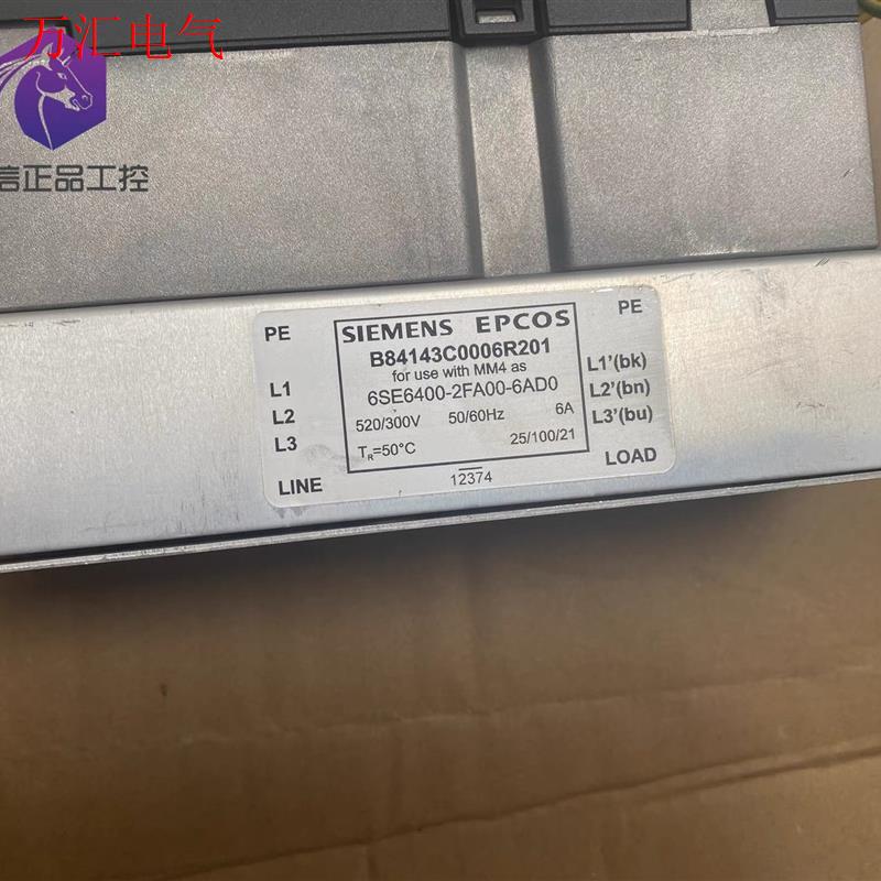 西门子滤波器6SE6400-2FA00-6AD0 变频器 B(议价)