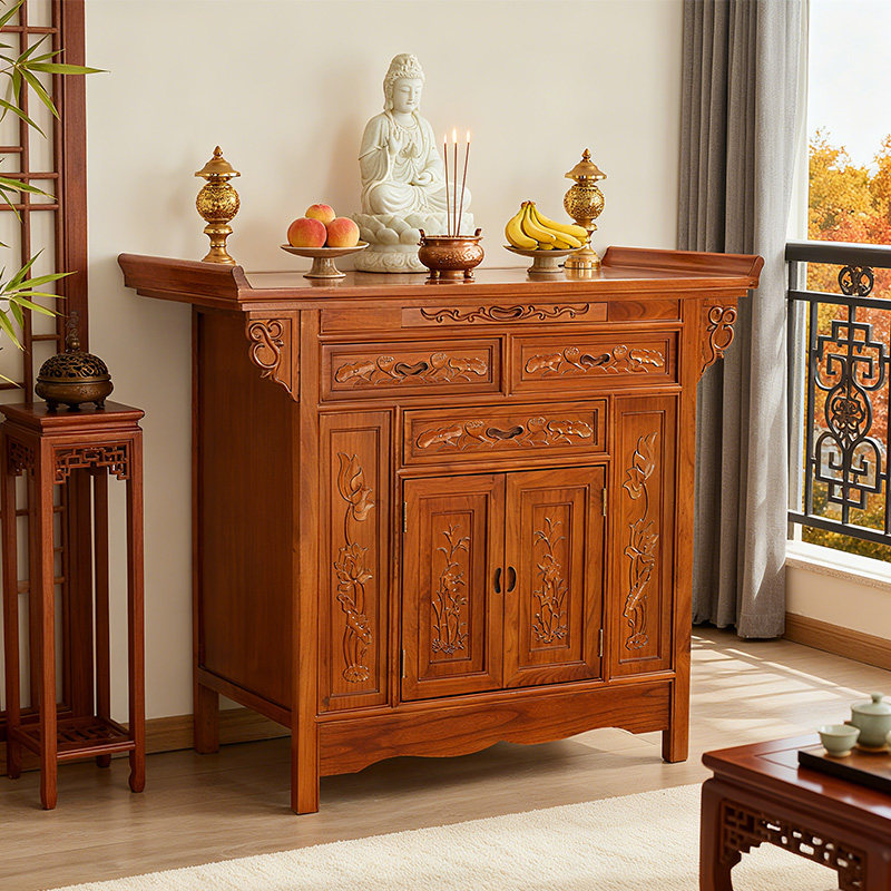 中式实木供桌客厅家用贡桌农村家庭神台财神佛台香案供香桌供佛桌