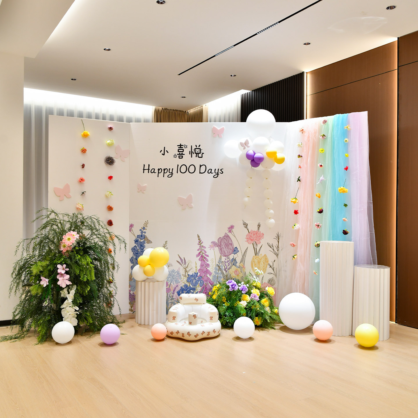 宝宝一周岁生日布置场景装饰纱幔儿童拍照道具背景墙装扮kt板,节庆用品/礼品,装扮布置套餐,淘宝优惠券,粉丝福利购,淘宝优惠卷