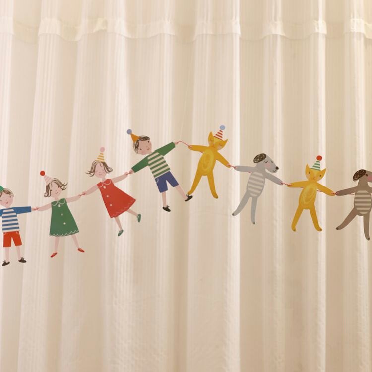 儿童生日拉花条幅拉旗彩旗生日装饰场景布置六一教室布置用品