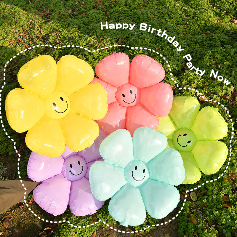 羽安甜太阳花铝膜气球