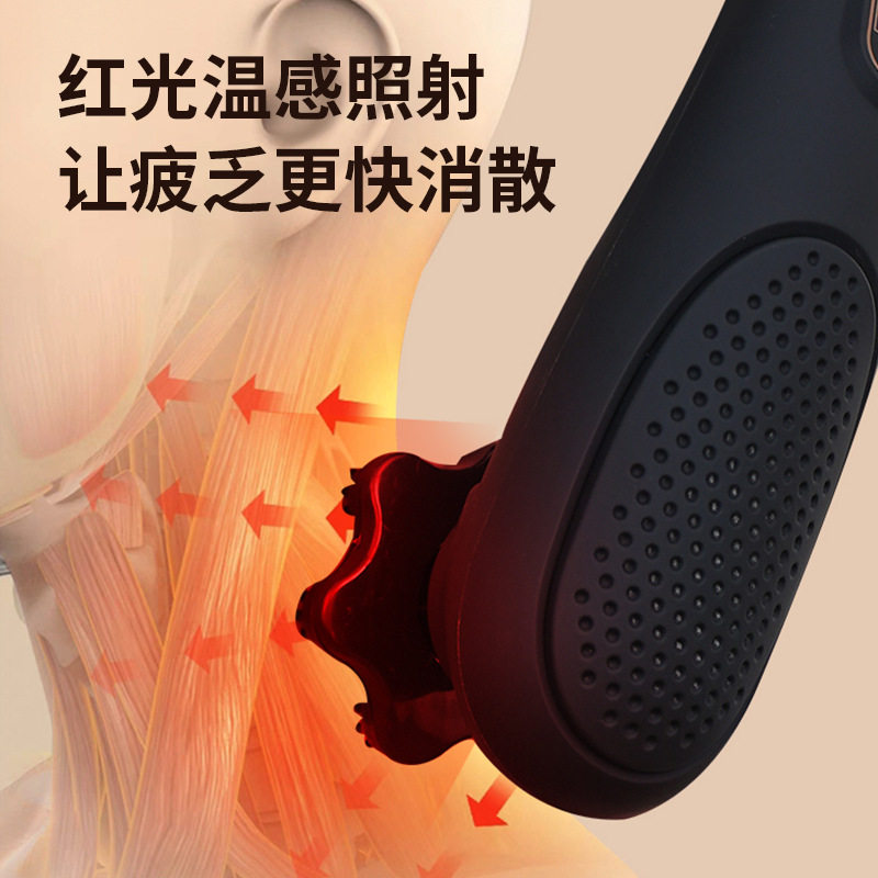海豚按摩棒云易敲打颈椎腰部捶背部震动仪手持式无线按摩锤肩颈