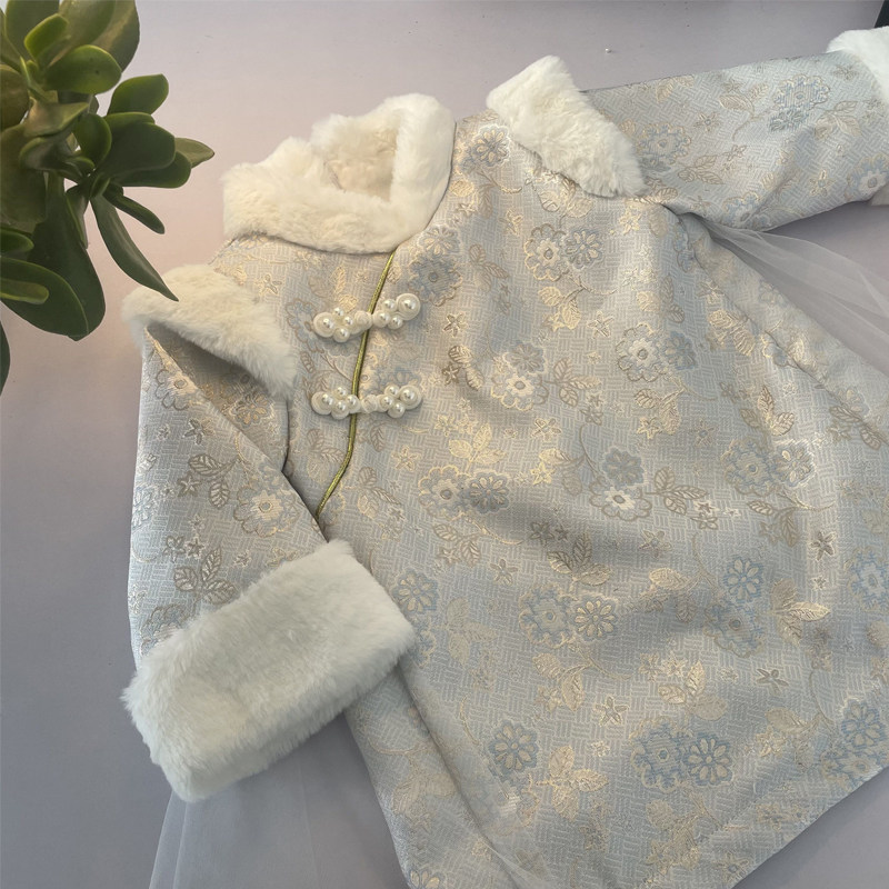 汉服女童秋冬季拜年服中国风加绒加厚棉服唐装宝宝周岁连衣裙旗袍,童装/婴儿装/亲子装,汉服,淘宝优惠券,粉丝福利购,淘宝优惠卷