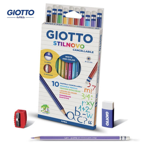 GIOTTO奇多10色可擦彩铅