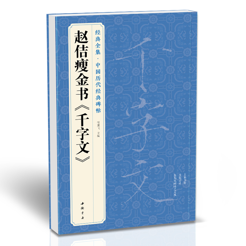经典全集 赵佶瘦金书《千字文》中国历代碑帖精粹瘦金体毛笔字帖古帖学生成人练字临摹书法练习教材译文简体注释原碑原贴书籍