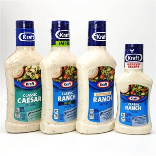 热卖牌水果蔬菜沙拉酱色拉酱KRAFT RANCH DRESSING FAT FREE