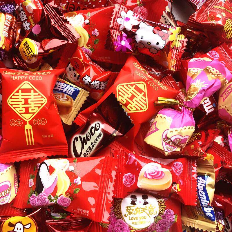 热卖喜糖散装什锦满月搭配生日混合糖果结婚专用高端混装五斤散糖