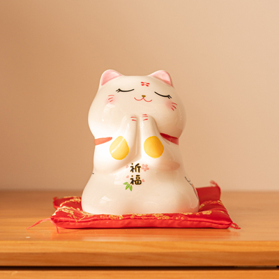 可爱小生日礼物家居办公室招财猫