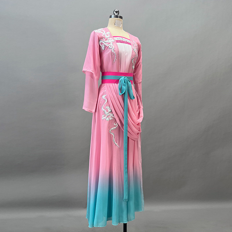 民族舞蹈服装古典舞演出服女醉花溪同款剧目服飘逸大裙摆艺考定制