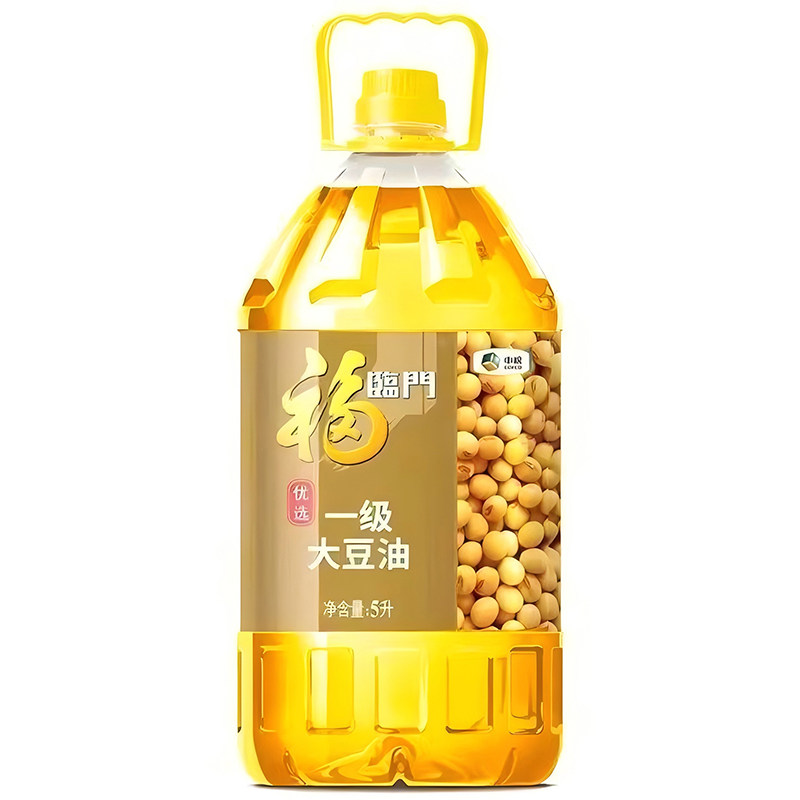 福临门一级大豆油5L桶装优选食用色拉油 家庭食用油 中粮出品