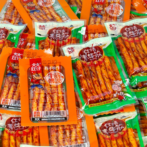 双仔牛筋传说素牛筋麻辣条