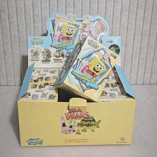 现货海绵宝宝旅途片刻亚克力场景盲盒立体桌面摆件派大星潮流礼物