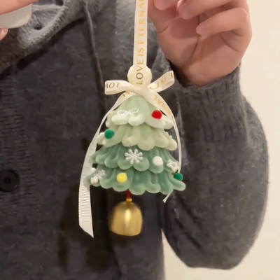 圣诞扭扭棒手工圣诞树车载挂件