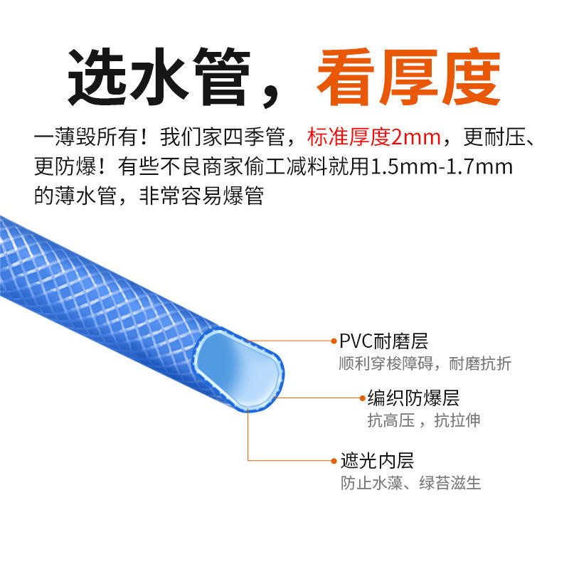 汽车水枪管子 四分花园软管家用洗车浇花防爆防冻耐磨水管