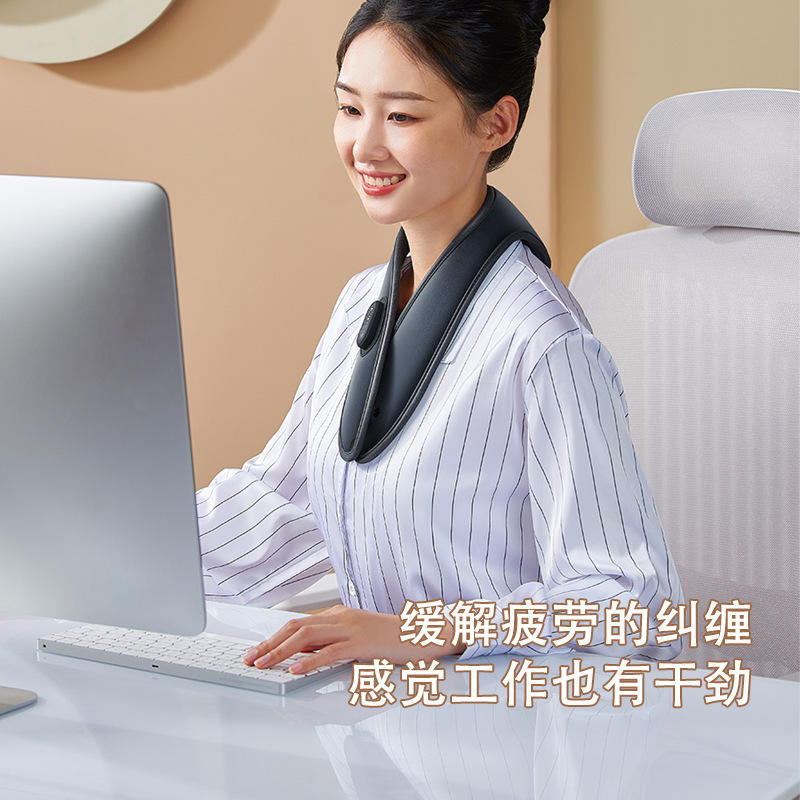 艾灸按摩器便携颈椎脖套加热仪颈部肩颈缓解脖子