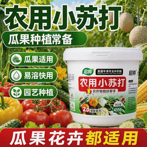 1100g农用小苏打阳台庭院去残留种菜叶面肥碳酸氢钠农作物花卉蔬
