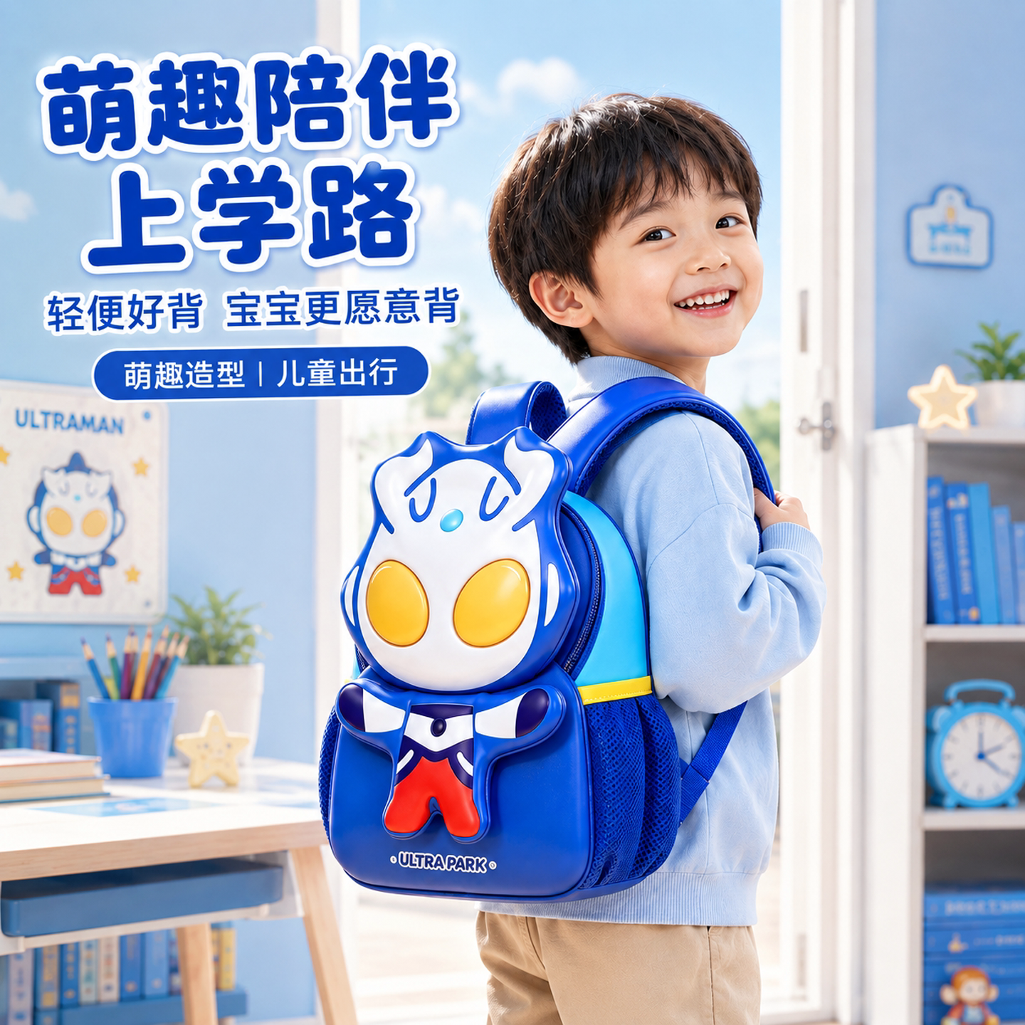 儿童幼儿园书包奥特男孩子一年级小学生卡通曼背包3到8岁双肩包女
