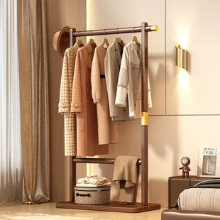 衣帽架家用卧室挂衣架简约多功能简易落地衣架家用结实耐用挂包架