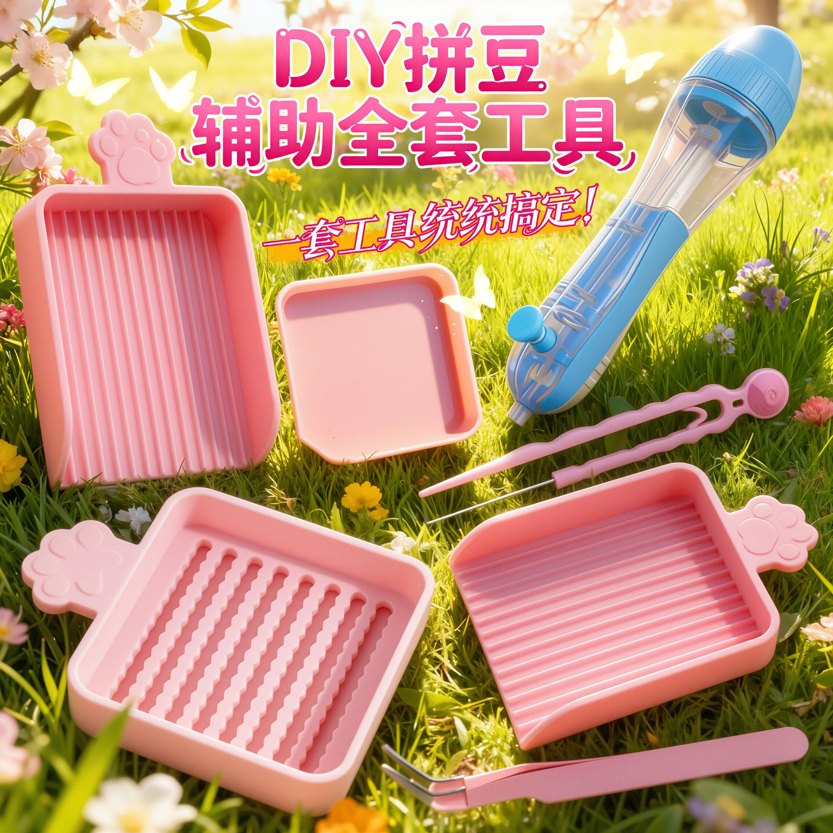 一条咸鱼省力拼豆镊子2.6小豆双针星愿60拼豆镊子双针豆笔拼豆铲,玩具/童车/益智/积木/模型,拼豆/拼豆工具,淘宝优惠券,粉丝福利购,淘宝优惠卷