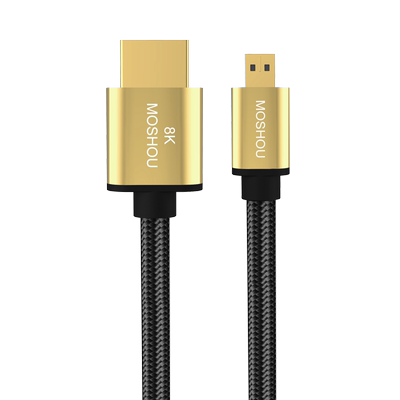 魔兽镀银芯2.1版8KMicroHDMI线