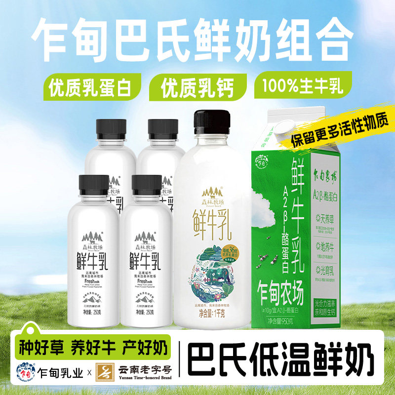 乍甸鲜奶组合装营养早餐奶冷链