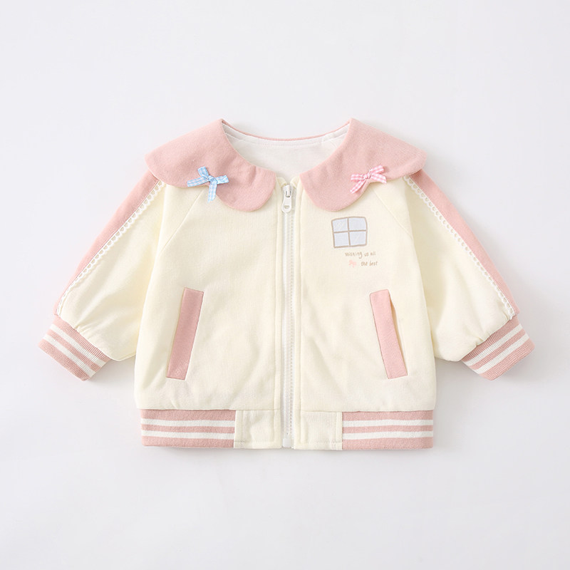 婴儿春秋棒球服婴幼儿秋季衣服宝宝新生儿秋装外套外出夹克抱衣秋
