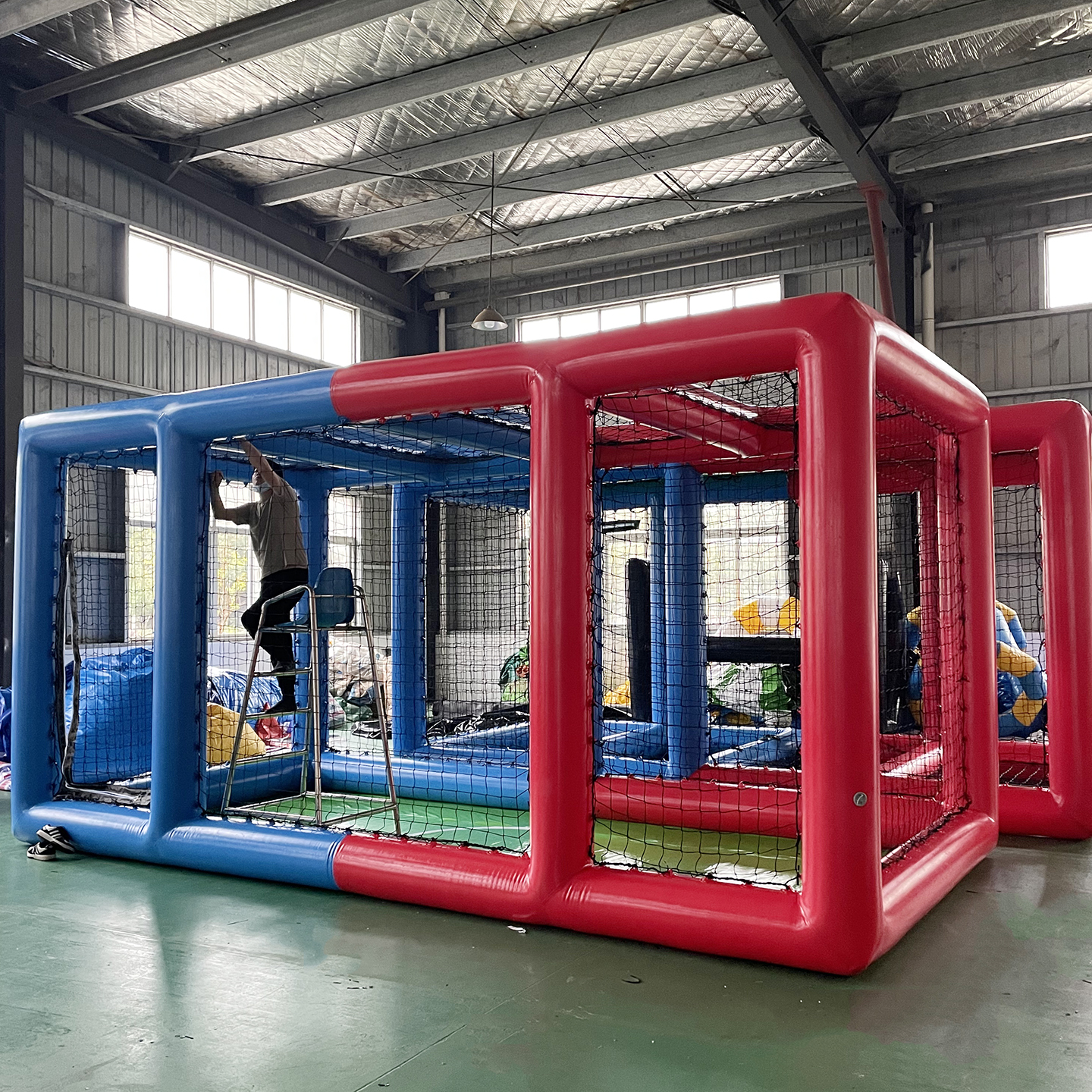 充气无人机足球框竞技场赛道围栏