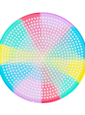 新款炫彩硅胶拍面655孔柔力球拍面