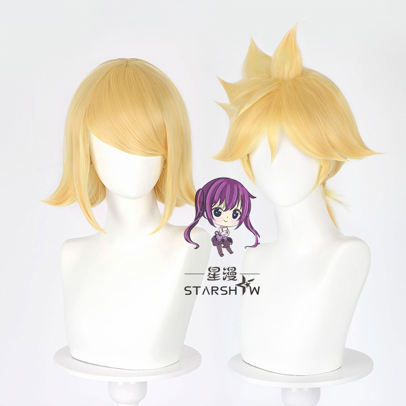 星漫雪初音镜音双子免修剪假发