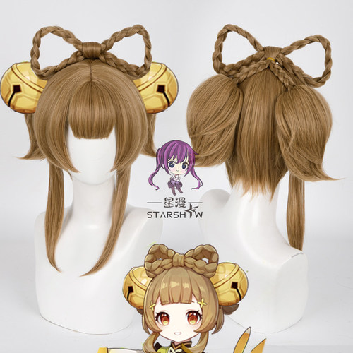 星漫二次元原神瑶瑶cos假发
