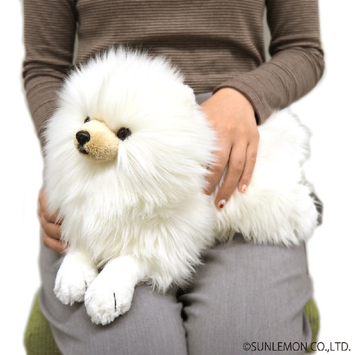 sunlemon可爱仿真博美狗狗玩偶