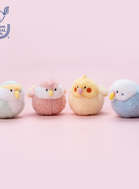 sunlemon仿真小鸟鹦鹉山雀毛绒玩偶娃正版娃可爱玩具公仔生日礼物