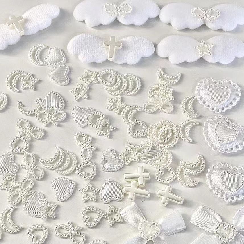 应援扇diy材料辅料配件卡套手作刀立体珍珠爱心星星装饰全套材料