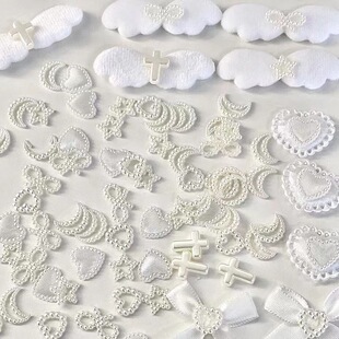 应援扇diy材料辅料配件卡套手作刀立体珍珠爱心星星装饰全套材料