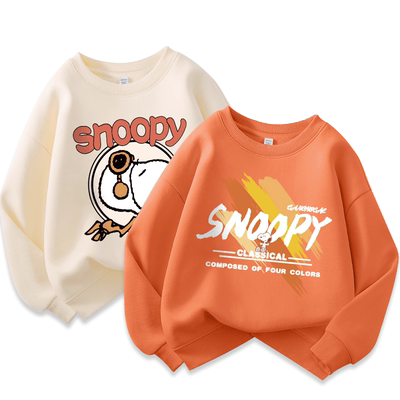 史努比男童春季卫衣2025新款