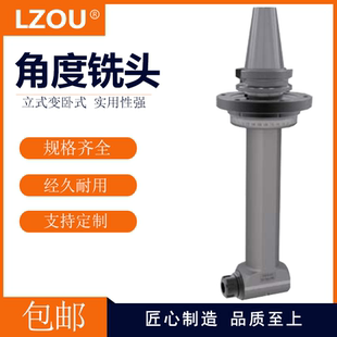 利洲侧铣头加长型角度铣头BT40 ER25直角刀柄横铣头龙门铣头 BT50