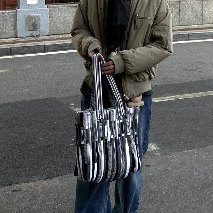 针织托特包秋冬新品通勤旅行百搭