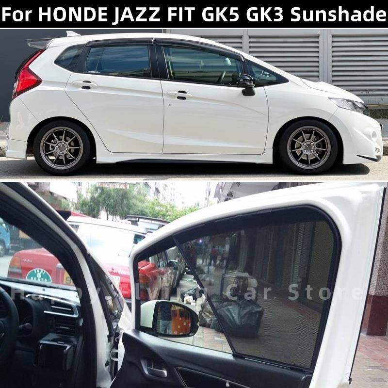 适用于右舵Honda港版JAZZ FIT GK5 GK3遮阳帘防晒太阳挡板车窗网