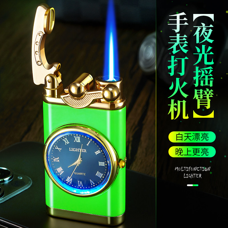 户外点烟夜店闪光打火机电子防风男士刻字个性感应点烟器定制潮