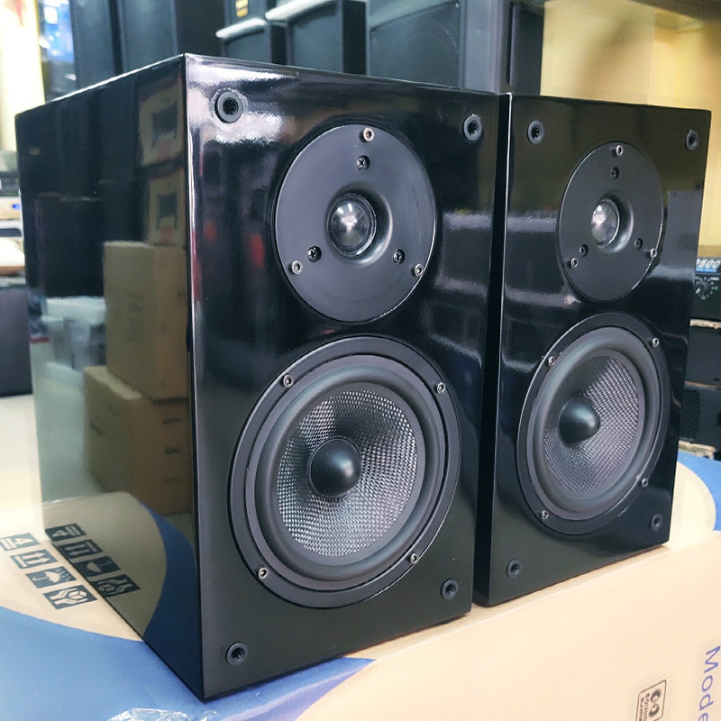 原装进口书架音箱5寸发烧hifi家用高保真木质监听天朗bw无源音响