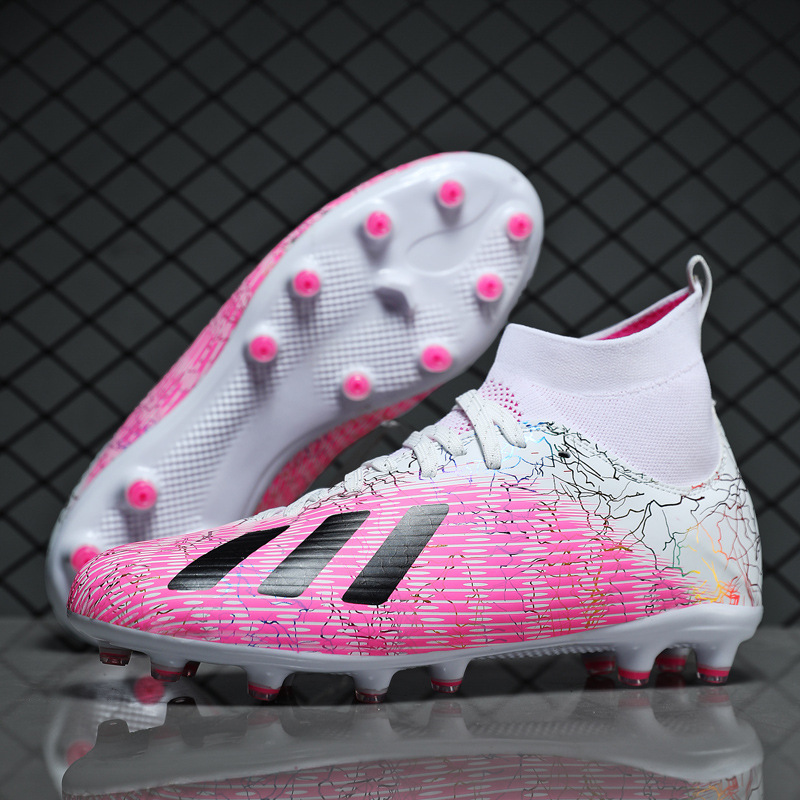 2022春季足球鞋男女中小学生AG碎钉TF长钉儿童平底室内外训练