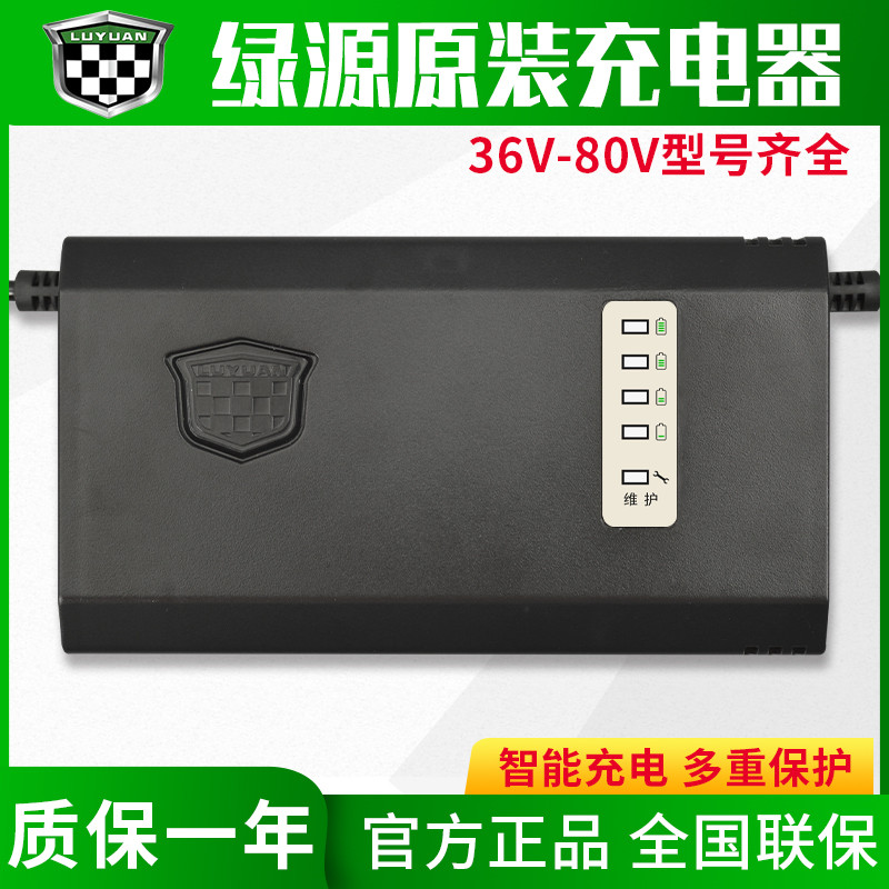 绿源原装电动车电瓶充电器60V20AH30E-T原厂配件电车充电器正品 电动车/配件/交通工具 电动车充电器 原图主图