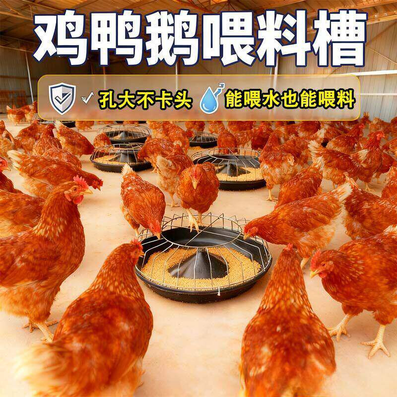 喂鸡食槽新款鸡鸭鹅食槽干湿两用喂鸡食槽大鸡食槽