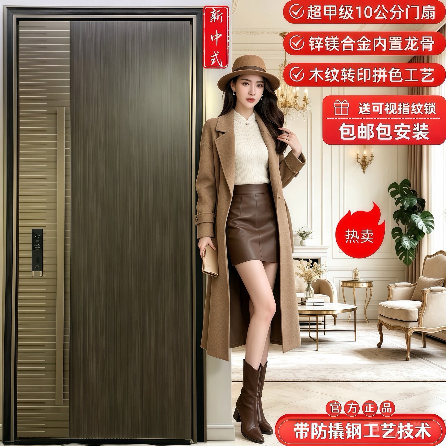 家用子母进户门超甲级入户住宅门
