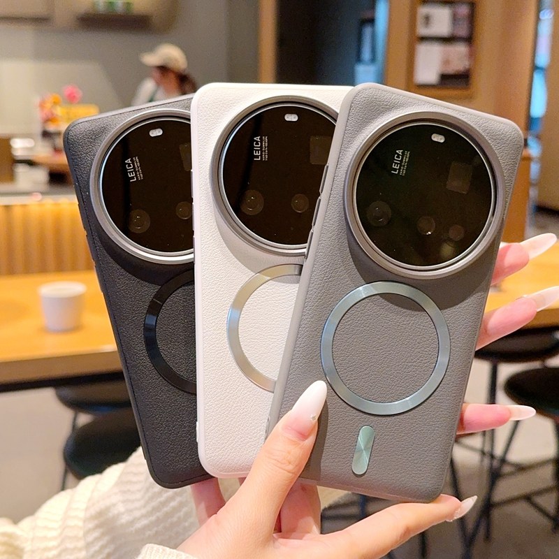 适用小米17ultra保护壳新款素皮磁吸17u徕卡版手机壳套15ultra外壳后14ultra专用高级感全包防摔男女专用新品