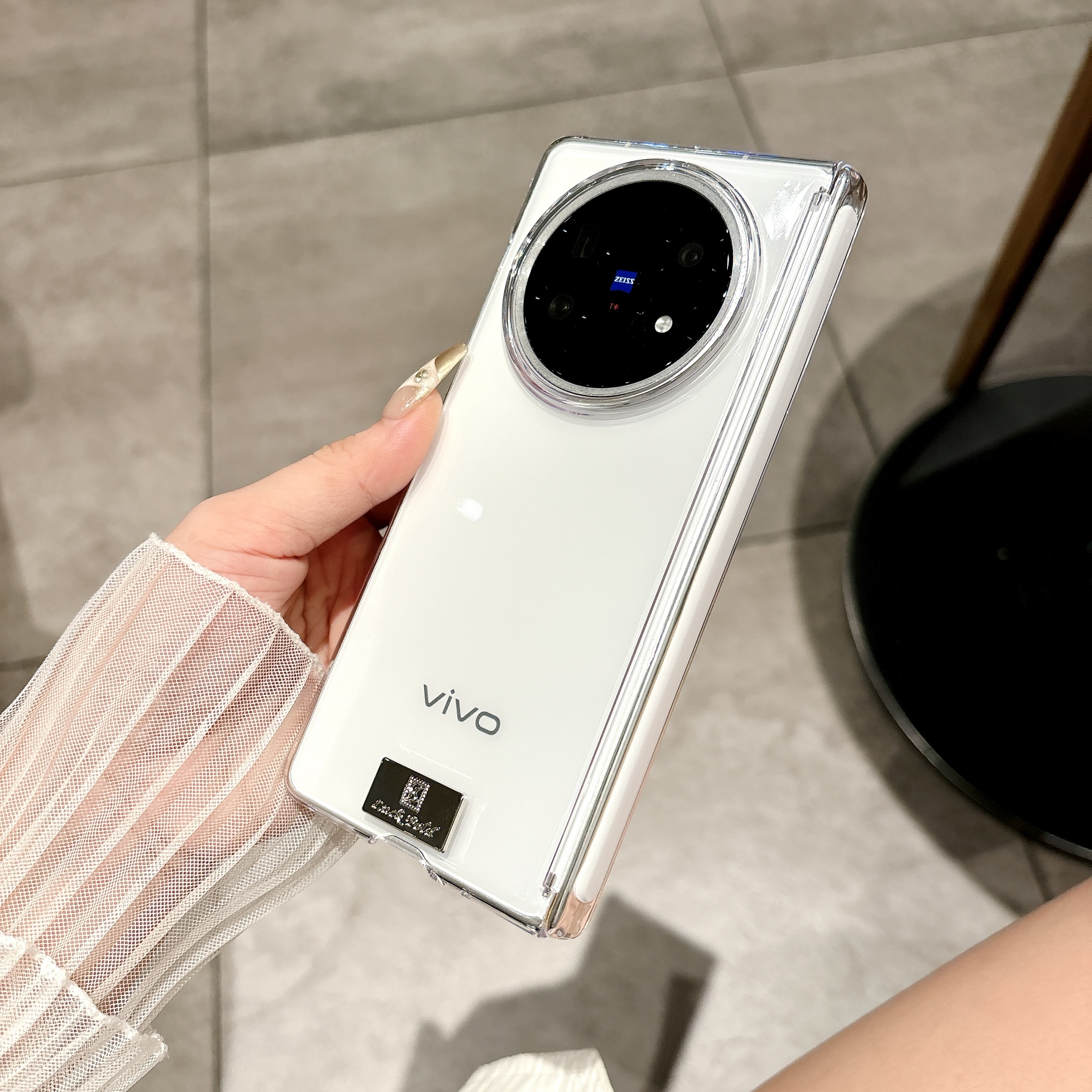 适用于vivoXFold5手机壳透明X Fold5保护套透明磁吸中轴XFold5超薄双中轴防摔新款男女简约高档外壳时尚后壳