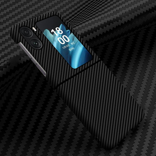 适用oppofindn2flip手机壳碳纤维FindN3flip折叠屏findn3flip凯夫拉防摔全包镜头5g轻奢商务防滑超薄高档男女