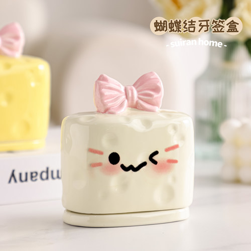 信我！这个蝴蝶结牙签盒真的很可爱实用！